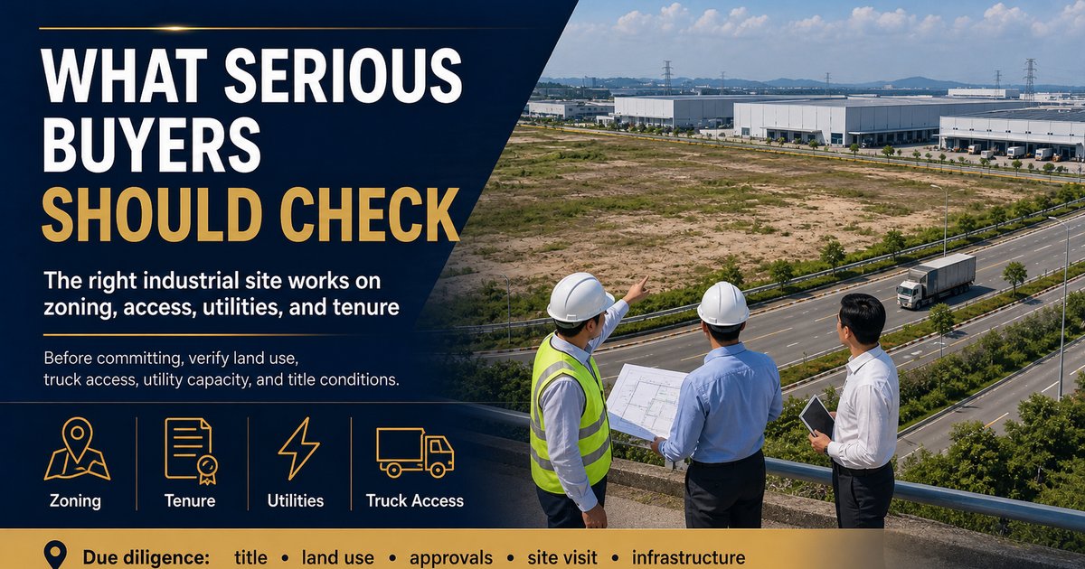 Industrial Land for Sale in Selangor: What Serious Buyers Should Check Before Committing