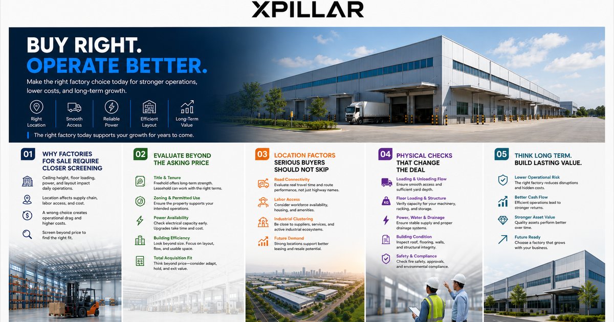Factories for Sale: What Smart Buyers Check